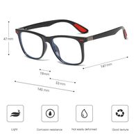 Lunettes anti-lumière bleue MS G8030, nouvelle monture de lunettes Tr90, protection contre les radiations informatiques, lunettes optiques pour hommes