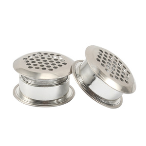 Stainless Steel 35mm Double-<b>Sided</b> Ventilation Hole Cover Round <b>Cabinet</b> Hardware Accessory Easy Installation Minimalist Design - Product Image 1
