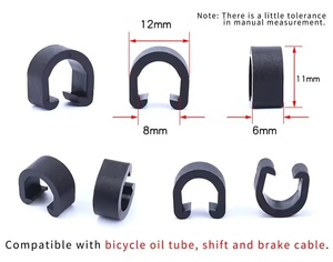 30 Piezas de Abrazaderas de Plástico Tipo C para Cables de Freno y Mangueras Hidráulicas, Organizador de Clips en Forma de U, Abrazadera de Presión Tipo C de Plástico RISK - Product Image 4