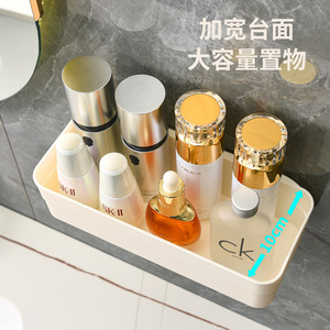 Bathroom Wall Mounted Storage Shelf Rectangular Durable Corner Organizer For Toilet Sink Shelves - Product Image 4