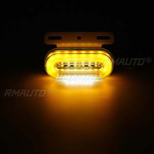 ไฟเลี้ยวข้างรถบรรทุก 10/20/30x 12V/24V 12 LED สีเหลือง ไฟสัญญาณภายนอก ไฟเตือน ไฟท้ายรถพ่วง - Product Image 3
