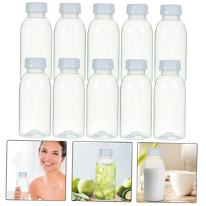 ขวดพลาสติกใส PET ปราศจากสาร BPA ขนาด 500 มล. แบบมีเกลียว สำหรับเครื่องดื่ม น้ำผลไม้ น้ำอัดลม นม - Product Image 4