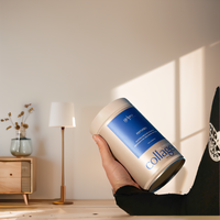 Boîte de conserve personnalisée de qualité alimentaire pour thé, café, capsules de vitamines, emballage de café, boîtes de poudre de suppléments, boîte de matcha