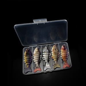 Lot de <span class=keywords><strong>leurres</strong></span> durs à tête solide, pack de <span class=keywords><strong>leurres</strong></span> rigides, à jointures multiples, swimbait, nouveau Design, populaire, usine, 3 pièces, en boîte - Product Image 5