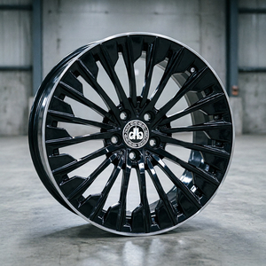 Jantes de voiture en alliage forgé 5x112 Aftermarket pour Mercedes Benz Classe E Classe S GLC <span class=keywords><strong>AMG</strong></span> Jantes de voiture personnalisées noires argentées - Product Image 4