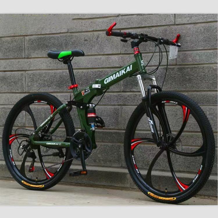 Wholesale 24 26 Inch 21 24 27 Speed Mountain Aluminum Bikes Foldable Shock Absorption Road Bicycle For Adult