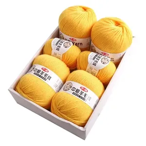 Fil acrylique mélangé, fil brut pour tricot à la main, écharpe et pull pour bébé et enfant, fil moyen épais, <span class=keywords><strong>pelote</strong></span> <span class=keywords><strong>de</strong></span> fil DIY - Product Image 1