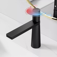 Robinet de lavabo moderne de luxe en acier inoxydable SUS304, mitigeur chaud/froid à poignée unique, à poser sur le comptoir, pour projets hôteliers