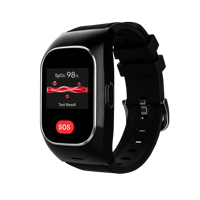 Jam Tangan Pintar Lansia VA36 SOS dengan Panggilan Darurat, GPS GEO Location, Monitor Kesehatan HD, Detak Jantung, Tekanan Darah, Pelacak