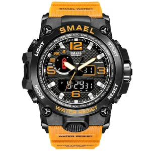 Reloj digital resistente al agua para hombre SMAEL 1545D, relojes de pulsera LED, reloj para hombre, relojes grandes para hombre, reloj deportivo