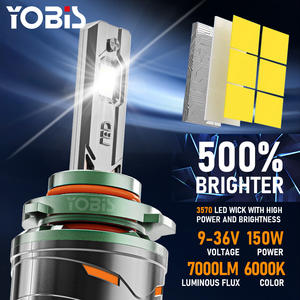 Yobis Y210 14000LM haute puissance 240W H4 LED phare ampoule ventilateur Cool H1 H8 H11 9005 9006 voiture lampe LED Canbus <span class=keywords><strong>Auto</strong></span> H7 phare Led - Product Image 2