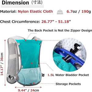 Chạy vest hydrat hóa tùy chỉnh Đường Mòn chạy hydrat hóa vest Phụ nữ chạy vest Hydratation - Product Image 2