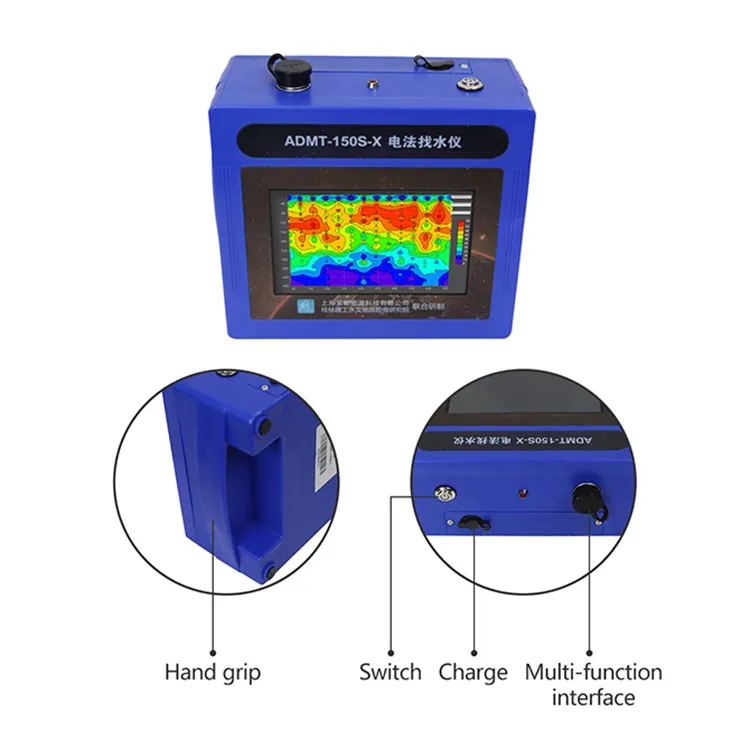 Маленький экран, дешевый магнитотеллурический Быстрый подземный детектор воды для бурения скважин или гидрологических исследований