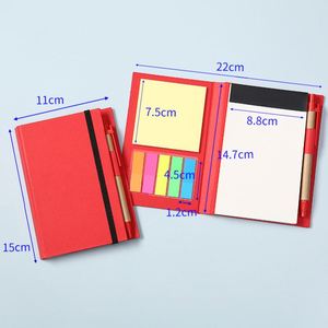 Bloc-notes adhésif X1018 avec couverture en RPET, bloc-notes promotionnel, design personnalisé de bloc-notes - Product Image 4