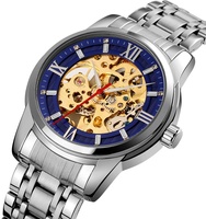 Montre mécanique automatique de luxe SKMEI 9222 au design unique avec bracelet en acier inoxydable