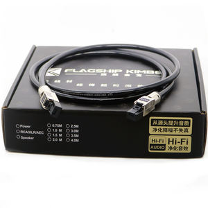 Câble réseau HiFi CAT.8 40 Gbps RJ45 7 mm 8 cœurs 5N argent pur 15AWG coaxial haut-parleur haute densité <span class=keywords><strong>double</strong></span> <span class=keywords><strong>couche</strong></span> blindage en feuille tressée - Product Image 5