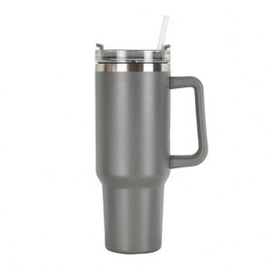 40oz <b>Tumbler</b> Double Wall Stainless Steel 30oz Travel <b>Tumbler</b> 30oz Trek <b>Tumbler</b> <b>With</b> Handle and <b>Straw</b> - Product Image 5