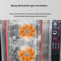 Nouveau Four à Convection Électrique Commercial Automatique 5/8/10/10 Plateaux pour la Cuisson du Pain, Panneau Mécanique, pour Boulangeries 220V