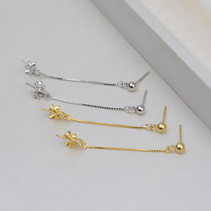 Pendientes de Plata S925 con Perlas AKOYA, Diseño de Mariposa, Flor y Amor, Juego de Perlas Personalizadas, Accesorios para Hacer Joyas, Pendientes de Araña de Moda - Product Image 2