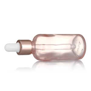 Botella de Vidrio con Gotero para Aceite Esencial o Suero, de Lujo, en Oro Rosa, con Círculo Dorado, de 5ml, 10ml, 15ml, 20ml, 30ml, 50ml y 100ml - Product Image 3