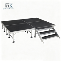 Système d'équipement de scène de haute qualité, plateforme de scène en aluminium, scène modulaire pour mariage, concert, événement