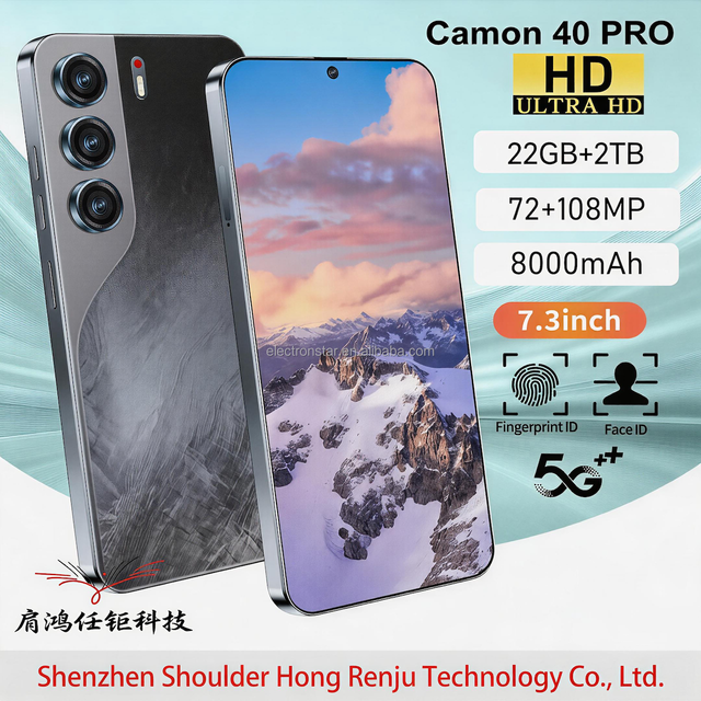 C40 22G+2TB 5g Android Smartphone Android 16 7.3 Inch 2026 NEW 108MP Rear Camera LTE Cellular Smartphone Fast Processor GSM