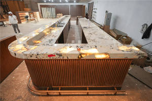 Furnitur Restoran Kelas Atas, Rak Dinding Kafe, Area Resepsi, Booth Vintage, <span class=keywords><strong>Sofa</strong></span> Lounge Bar, Pencahayaan LED - Product Image 5