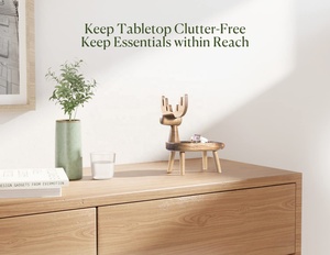 Décor à la maison plateau à clés en <span class=keywords><strong>bois</strong></span> pour entrée Table et bureau cerf elfe bijoux fourre-tout plateau organisateur porte-anneau - Product Image 4