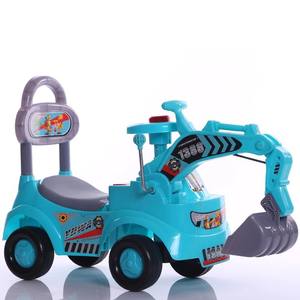 电池供电儿童四轮骑乘挖掘机摇摆车婴儿车玩具2-4年音乐照明ABS塑料舒适 - Product Image 3