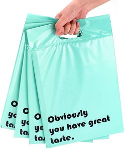 Durable 100% Biodegradable Courier Delivery <b>Bag</b> with Portable Handle <b>Compostable</b> Mailing <b>Bag</b> for Shipping Clothing - Product Image 3