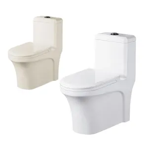 مستلزمات حمام المرحاض من تانجو, مرحاض قطعة واحدة مثبت على الأرض قابل للغسل