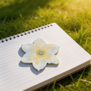 Narcissus Flower Sticky Notes 30 Sheets Self-adhesive <b>Memo</b> <b>Pads</b> - Product Image 3