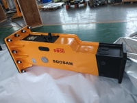Tige de forage jaune de 100 mm pour brise-roche hydraulique modèle silencieux SB50, pour excavatrices de 11 à 16 tonnes, usage construction et exploitation minière