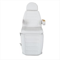 Lits de luxe pour salon de beauté, trois moteurs, lit de massage électrique, cuir beige, table de massage marron clair