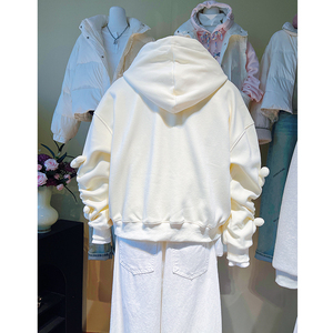 <span class=keywords><strong>Felpa</strong></span> <span class=keywords><strong>con</strong></span> <span class=keywords><strong>Cappuccio</strong></span> Casual Tridimensionale di Alta Qualità del Produttore, Design Femminile, Top Snellente - Product Image 5