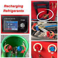 Máquina Portátil de Reciclaje y Recarga de Refrigerantes Múltiples (R12, R134a, R410, R500, R1234yf, R22, R410A, R402a) para Aire Acondicionado