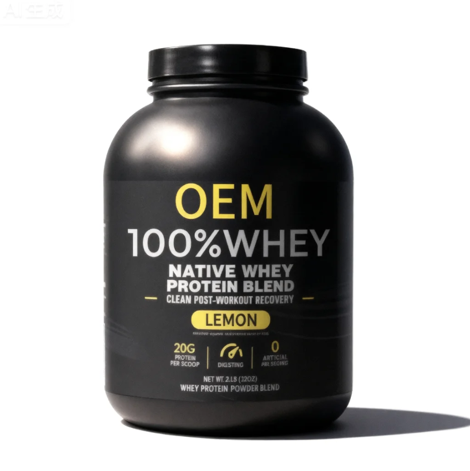 OEM 100% Лучший Питательный сывороточный протеиновый порошок со вкусом лимона 2 фунта для восстановления мышц мужчин после тренировки