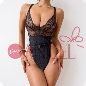KISS ME ANGEL mode explosif sexy sous-vêtements dentelle <span class=keywords><strong>patchwork</strong></span> croix beauté dos sexy perspective body lingeries - Product Image 3