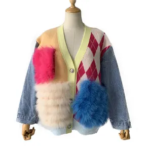 Nhà Máy Bán Buôn Mùa Xuân Thời Trang Ladies Tùy Chỉnh Áo Len Chất Lượng Cao Cashmere Len Áo Len Phụ Nữ Cardigan Áo Len