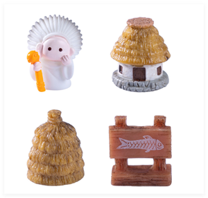 Figura de Astronauta 3D, Decoración de Jardín de Resina con Diseño de Hada Religiosa, Letrero de Camino con Diseño de Granero de Paja, Casa de Paja, Estatua Humana - Product Image 3