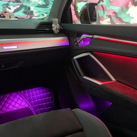 Kit d'éclairage d'ambiance LED TMPRO, moulé sur mesure 1:1, éclairage multi-zones pour portières, console centrale et zone des pieds pour Audi Q3 2019-2024, amélioration de l'éclairage intérieur de voiture