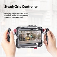Ulanzi Lino Cage de Vlog Multi-Interfaces Double Poignée pour Photographie et Vidéographie Mobile avec Accessoires d'Extension Hot/Cold Shoe