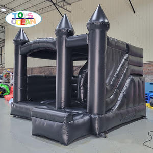 Château noir gonflable personnalisé de maison de rebond d'Halloween adapté à la location de fête de <span class=keywords><strong>vacances</strong></span> - Product Image 4