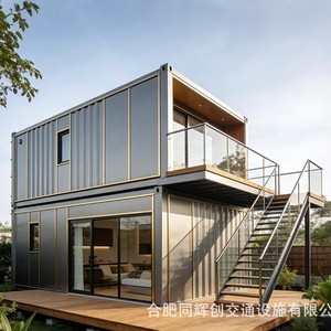 Casa Contenedor Modificada, Diseño Minimalista Rectangular, Contenedor Habitacional para Hotel con Instalación In Situ - Product Image 5