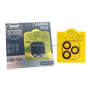 Tela da lente 3D Protetor luxo pacote filme Full proteção Limpar telefone câmera lente vidro para iphone 14 pro max