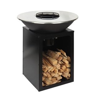 Vertical Wood Burning Fire Pit Garden Table Barbecue Grill European Style Outdoor Heater Firepit BBQ Wood Fired Stove - Product Image 3