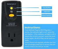 Prise GFCI NANDAO 3 broches homologuée ETL, adaptateur de prise universelle 15A 120V, qualité industrielle et hospitalière, prise de conversion portable pour intérieur