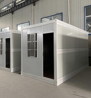Maison conteneur pliable, dépliage rapide, emballage plat, préfabriquée, 20 pieds, 40 pieds, maisons modulaires portables, maisons, camps
