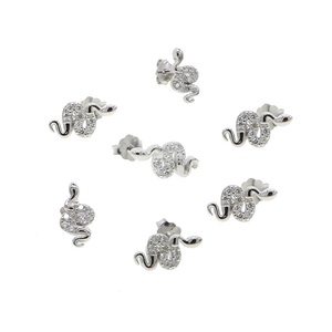 Promozione Vermeil the Second Stud, Orecchino a Perno Minimalista a Forma di <span class=keywords><strong>Serpente</strong></span> in Argento Sterling 925 - Product Image 6