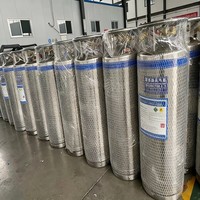 Réservoir de stockage cryogénique à basse température de 210 L pour soudage de bouteilles de gaz isolées, en acier inoxydable, pour argon liquide, azote et CO2